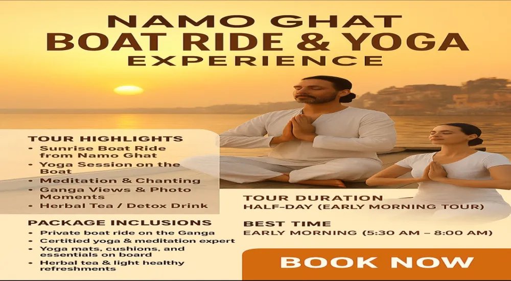 Namo Ghat Boat Ride and  Yoga Experience