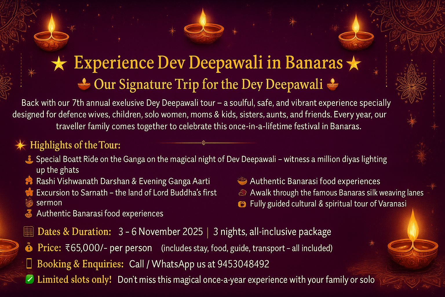 🌟 Dev Deepawali Signature Tour 2025 🌟